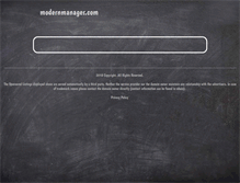 Tablet Screenshot of modernmanager.com